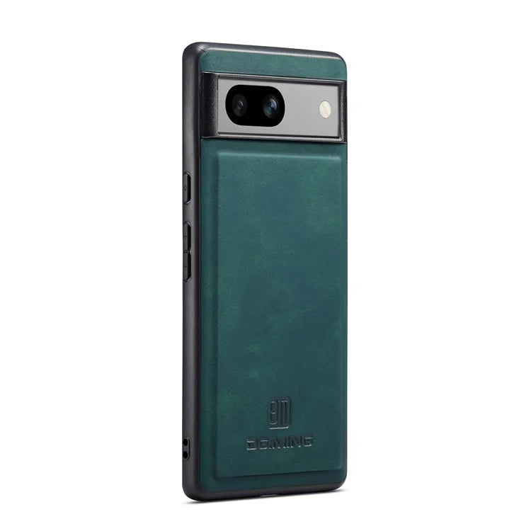 DG.MING For Google Pixel 8a Hybrid Case PU Leather+PC+TPU Anti-Scratch Phone Cover