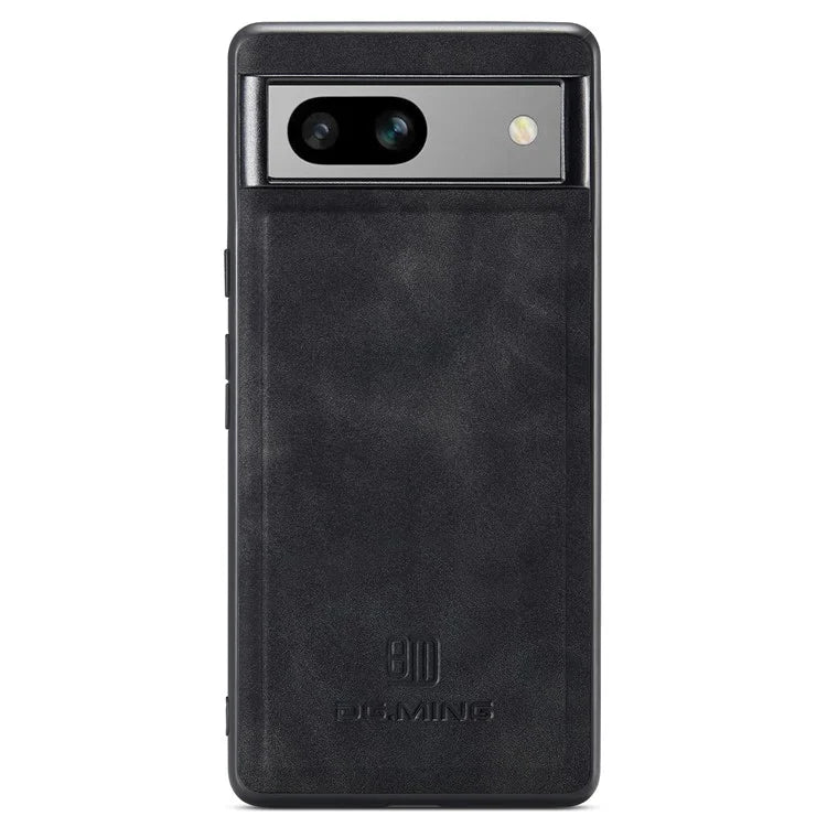 DG.MING For Google Pixel 8a Hybrid Case PU Leather+PC+TPU Anti-Scratch Phone Cover