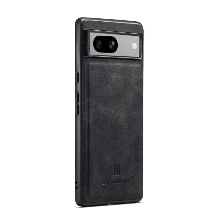 DG.MING For Google Pixel 8a Hybrid Case PU Leather+PC+TPU Anti-Scratch Phone Cover