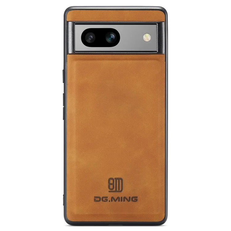 DG.MING For Google Pixel 8a Hybrid Case PU Leather+PC+TPU Anti-Scratch Phone Cover