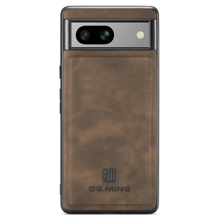 DG.MING For Google Pixel 8a Hybrid Case PU Leather+PC+TPU Anti-Scratch Phone Cover