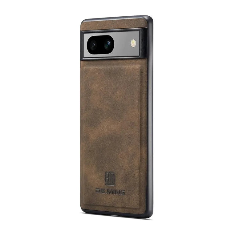 DG.MING For Google Pixel 8a Hybrid Case PU Leather+PC+TPU Anti-Scratch Phone Cover