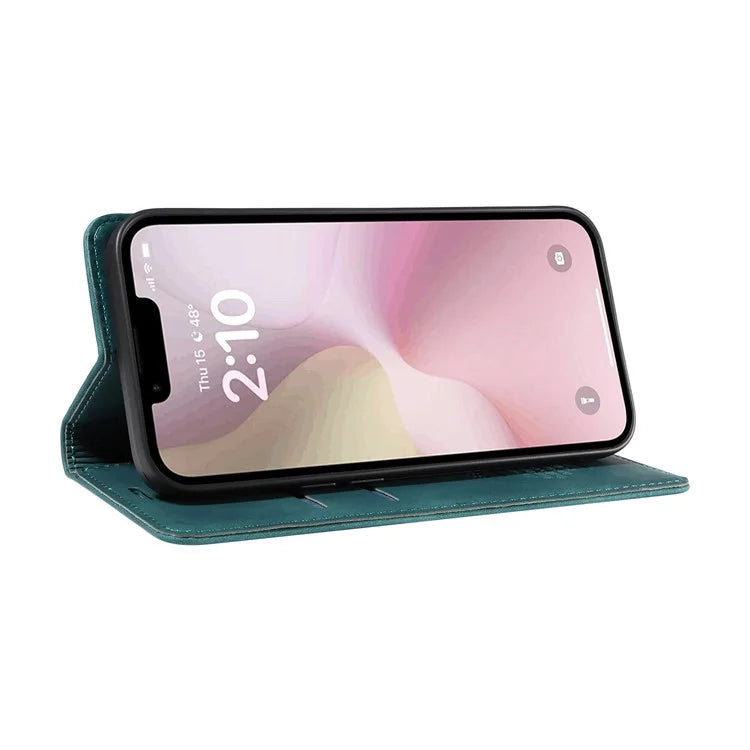 BETOPNICE 003 For iPhone SE (2024) Wallet Case RFID Blocking Leather+TPU Shockproof Phone Shell