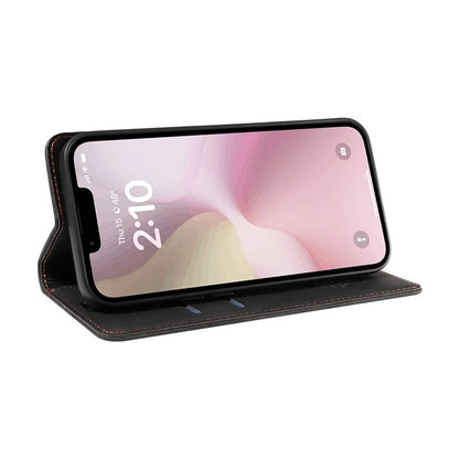 BETOPNICE 003 For iPhone SE (2024) Wallet Case RFID Blocking Leather+TPU Shockproof Phone Shell