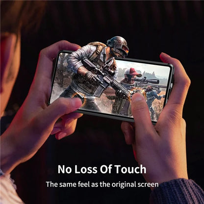 For Samsung Galaxy S22 Ultra 5G Phone Cover Magnetic Matte PC Case with HD Tempered Glass Film