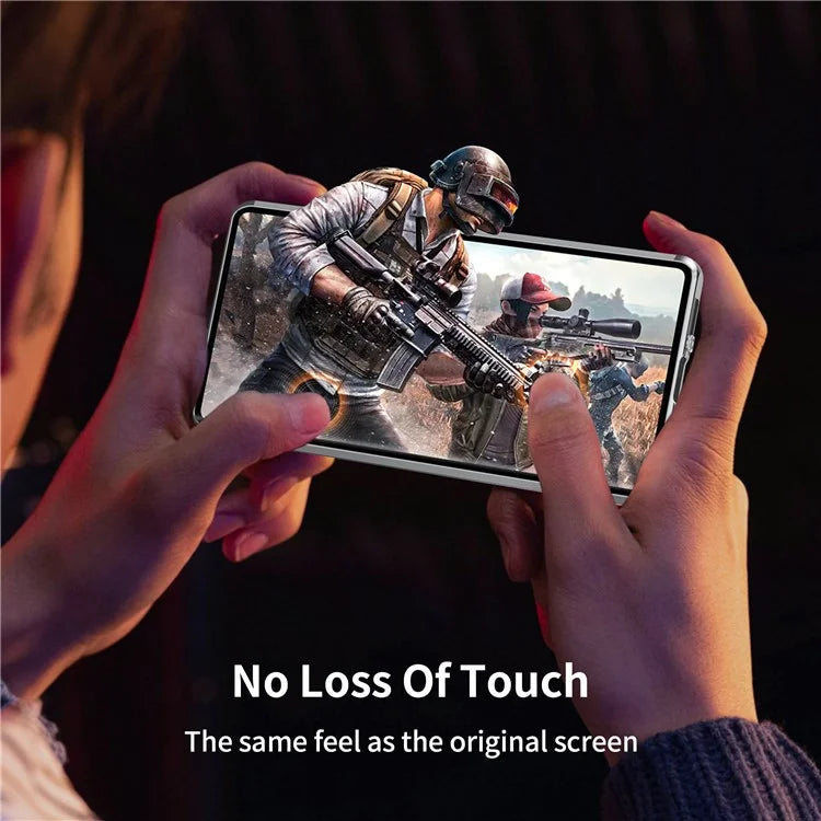 For Samsung Galaxy S22 Ultra 5G Phone Cover Magnetic Matte PC Case with HD Tempered Glass Film