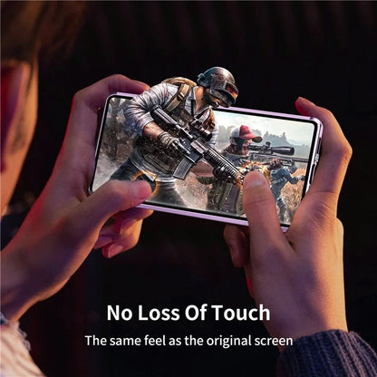 For Samsung Galaxy S22 Ultra 5G Phone Cover Magnetic Matte PC Case with HD Tempered Glass Film
