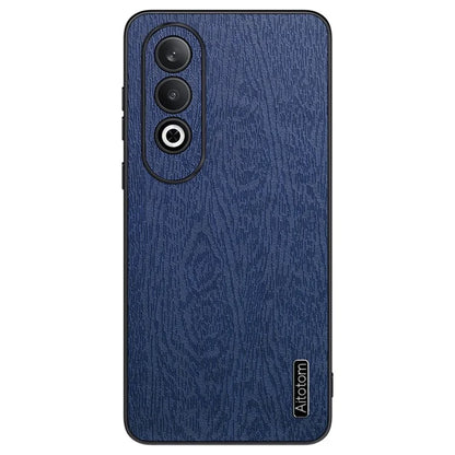 Cell Phone Cases for Oppo K12 Wood Texture PU Leather+PC+TPU Cover