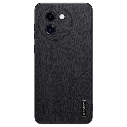 Cell Phone Cases for vivo Y200i 5G Shell Wood Texture PU Leather+PC+TPU Cover