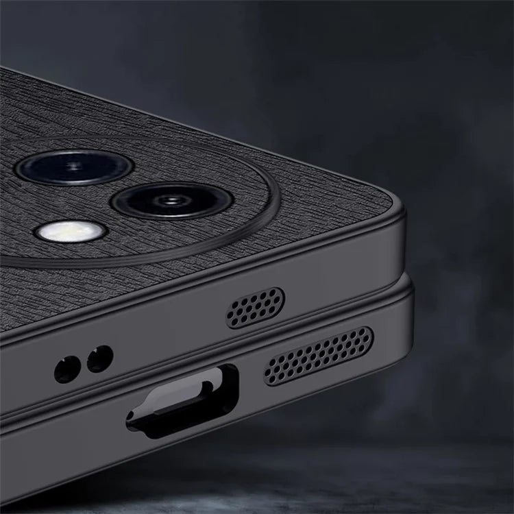 Cell Phone Cases for vivo Y200i 5G Shell Wood Texture PU Leather+PC+TPU Cover