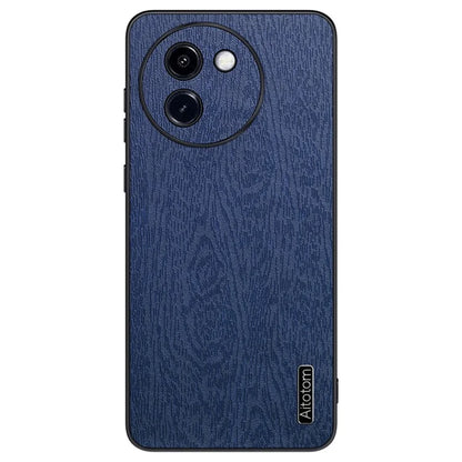 Cell Phone Cases for vivo Y200i 5G Shell Wood Texture PU Leather+PC+TPU Cover
