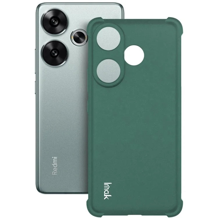 IMAK For Xiaomi Redmi Turbo 3 5G / Poco F6 5G Case Matte TPU Drop Resistant Airbag Phone Cover