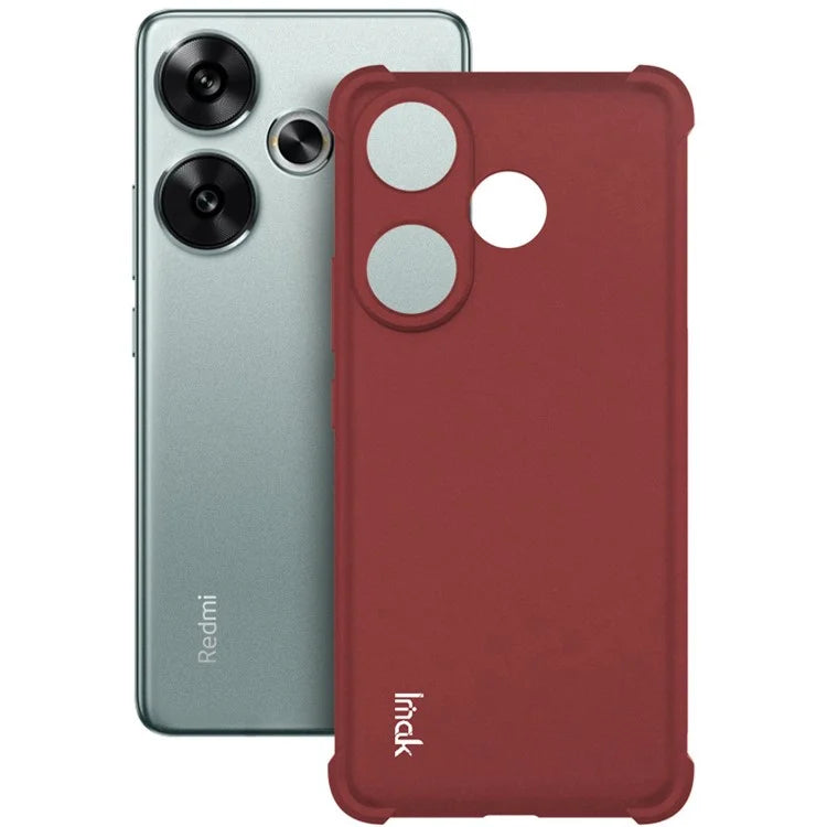 IMAK For Xiaomi Redmi Turbo 3 5G / Poco F6 5G Case Matte TPU Drop Resistant Airbag Phone Cover