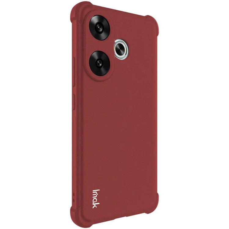 IMAK For Xiaomi Redmi Turbo 3 5G / Poco F6 5G Case Matte TPU Drop Resistant Airbag Phone Cover