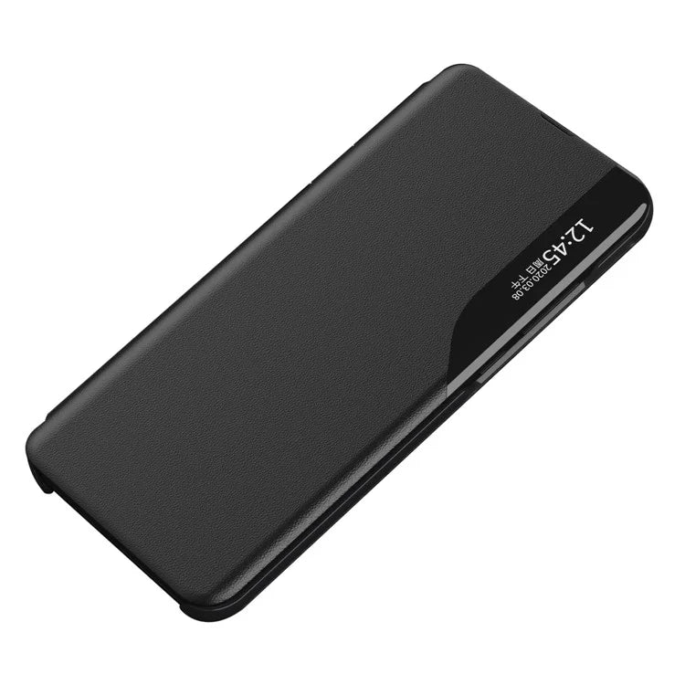 For Samsung Galaxy M55 5G / C55 5G / F55 5G Leather Case Stand Phone Cover with View Window