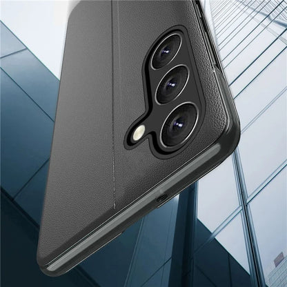 For Samsung Galaxy M55 5G / C55 5G / F55 5G Leather Case Stand Phone Cover with View Window