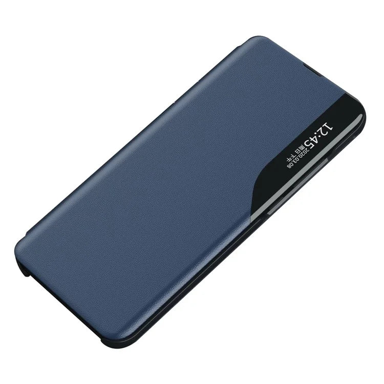 For Samsung Galaxy M55 5G / C55 5G / F55 5G Leather Case Stand Phone Cover with View Window