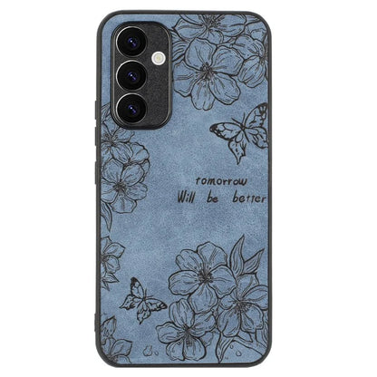 For Samsung Galaxy A05s 4G Phone Case Floral Retro Skin-Touch PU Leather+PC+TPU Back Cover