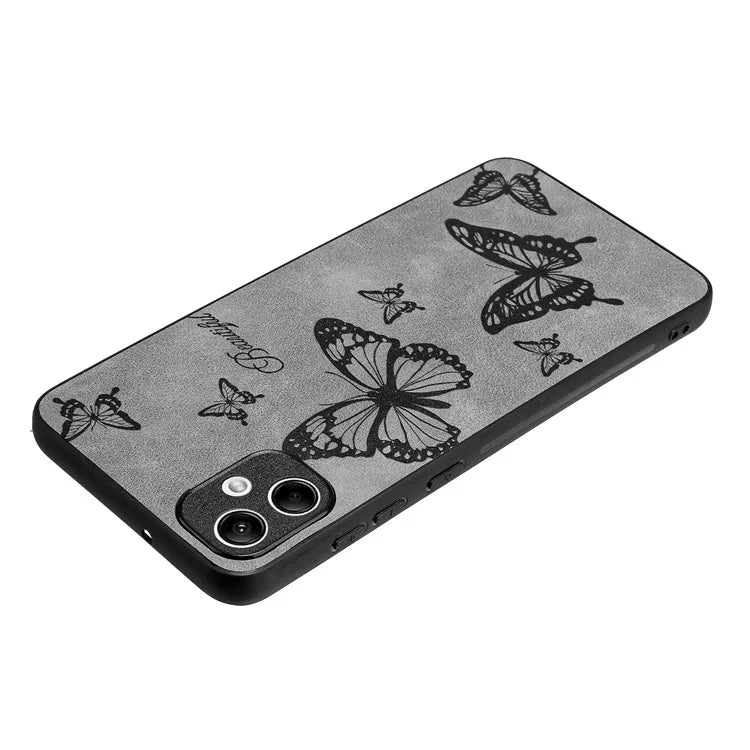For Samsung Galaxy A05 4G Case Retro PU Leather+PC+TPU Mobile Phone Cover