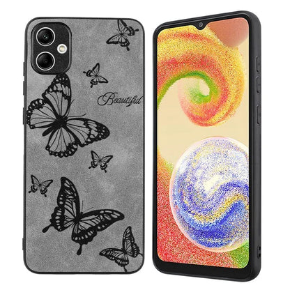 For Samsung Galaxy A05 4G Case Retro PU Leather+PC+TPU Mobile Phone Cover