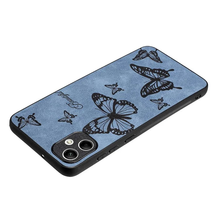 For Samsung Galaxy A05 4G Case Retro PU Leather+PC+TPU Mobile Phone Cover