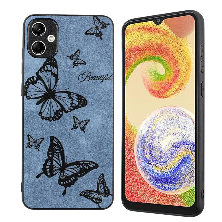 For Samsung Galaxy A05 4G Case Retro PU Leather+PC+TPU Mobile Phone Cover