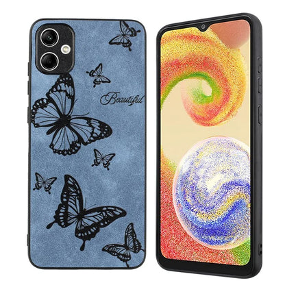 For Samsung Galaxy A05 4G Case Retro PU Leather+PC+TPU Mobile Phone Cover