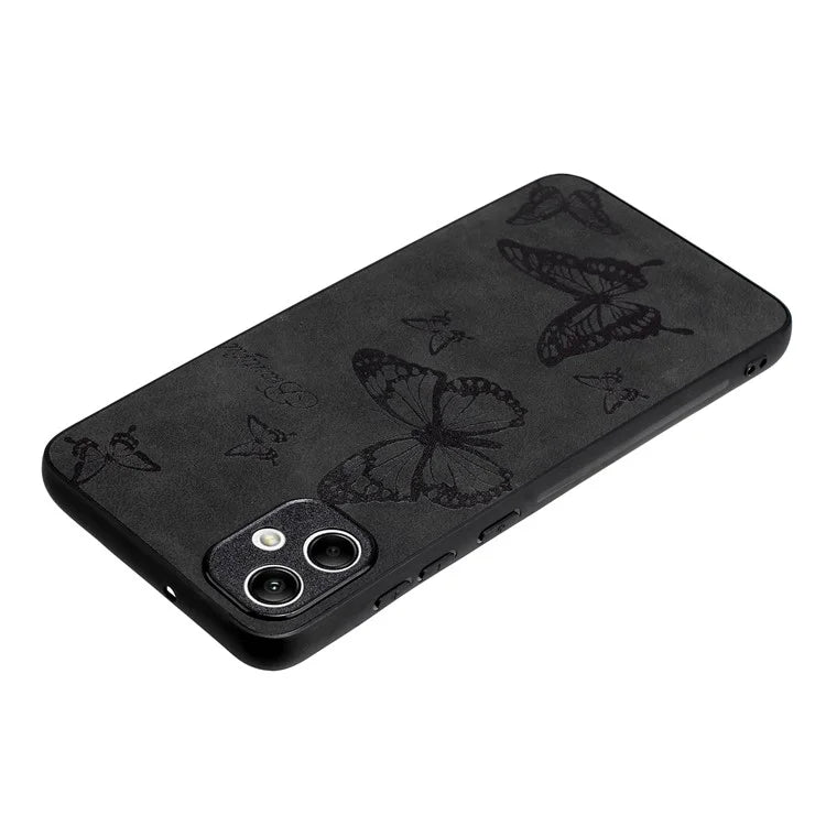 For Samsung Galaxy A05 4G Case Retro PU Leather+PC+TPU Mobile Phone Cover