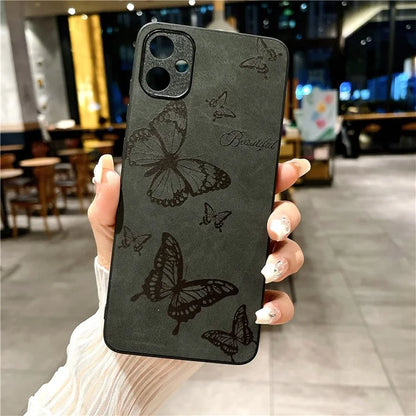 For Samsung Galaxy A05 4G Case Retro PU Leather+PC+TPU Mobile Phone Cover