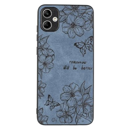 For Samsung Galaxy A05 4G Case Retro PU Leather+PC+TPU Mobile Phone Cover