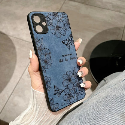For Samsung Galaxy A05 4G Case Retro PU Leather+PC+TPU Mobile Phone Cover