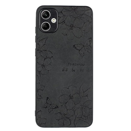 For Samsung Galaxy A05 4G Case Retro PU Leather+PC+TPU Mobile Phone Cover
