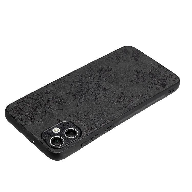 For Samsung Galaxy A05 4G Case Retro PU Leather+PC+TPU Mobile Phone Cover