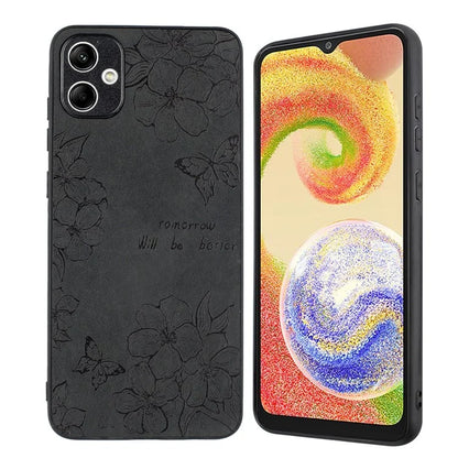For Samsung Galaxy A05 4G Case Retro PU Leather+PC+TPU Mobile Phone Cover