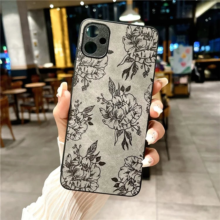 For Samsung Galaxy A05 4G Case Retro PU Leather+PC+TPU Mobile Phone Cover