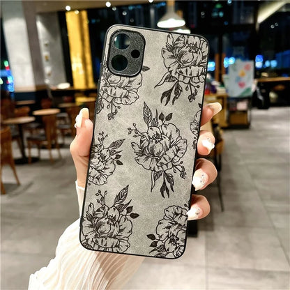 For Samsung Galaxy A05 4G Case Retro PU Leather+PC+TPU Mobile Phone Cover