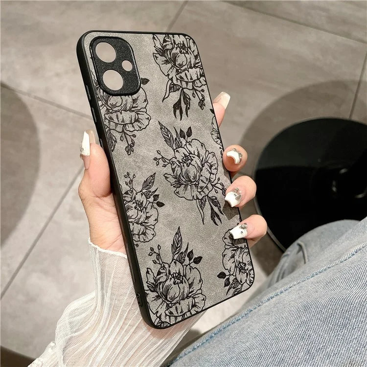 For Samsung Galaxy A05 4G Case Retro PU Leather+PC+TPU Mobile Phone Cover