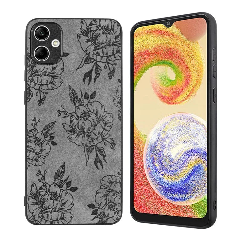For Samsung Galaxy A05 4G Case Retro PU Leather+PC+TPU Mobile Phone Cover