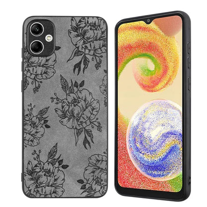 For Samsung Galaxy A05 4G Case Retro PU Leather+PC+TPU Mobile Phone Cover