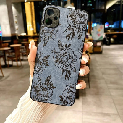 For Samsung Galaxy A05 4G Case Retro PU Leather+PC+TPU Mobile Phone Cover