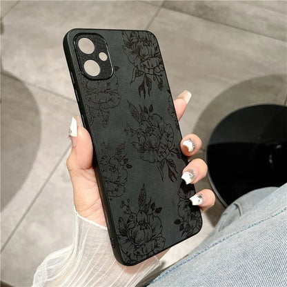 For Samsung Galaxy A05 4G Case Retro PU Leather+PC+TPU Mobile Phone Cover