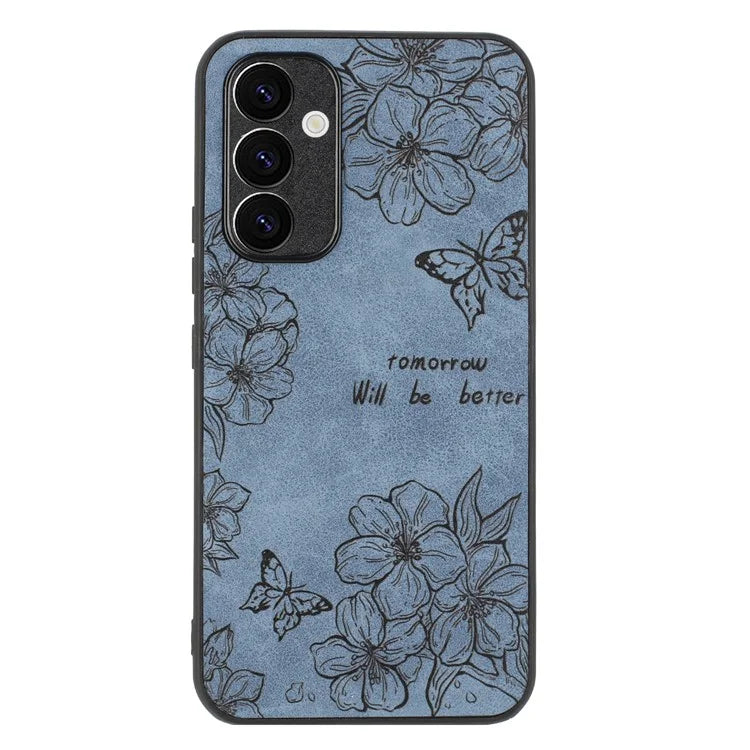 For Samsung Galaxy A15 5G Case Retro Leather Pattern Thin Anti-Scratch Back Cover