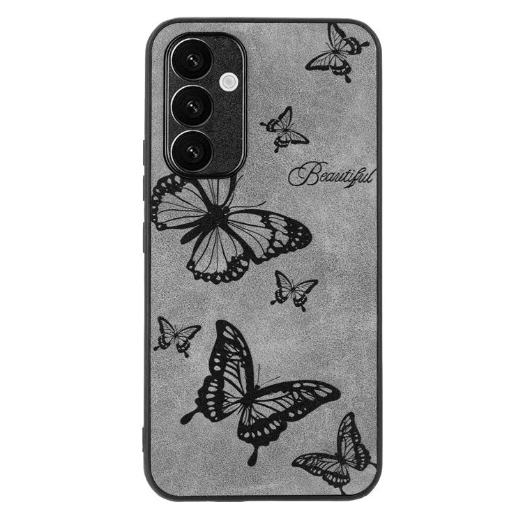 For Samsung Galaxy A15 5G Case Retro Leather Pattern Thin Anti-Scratch Back Cover