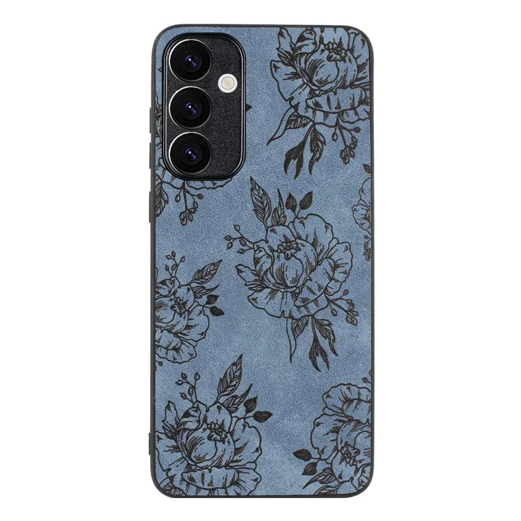 For Samsung Galaxy A15 5G Case Retro Leather Pattern Thin Anti-Scratch Back Cover