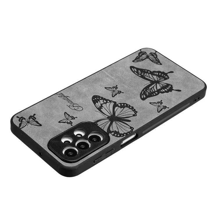 For Samsung Galaxy A23 5G (Global Version) / A23 4G Slim Case Pattern Print PU+PC+TPU Phone Cover