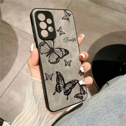 For Samsung Galaxy A23 5G (Global Version) / A23 4G Slim Case Pattern Print PU+PC+TPU Phone Cover