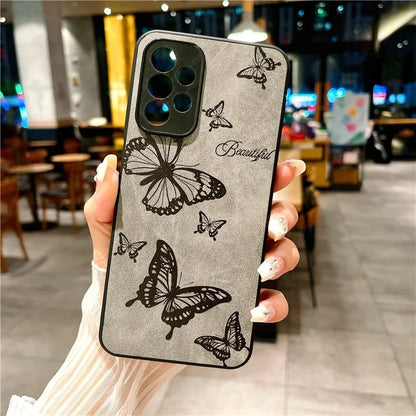 For Samsung Galaxy A23 5G (Global Version) / A23 4G Slim Case Pattern Print PU+PC+TPU Phone Cover