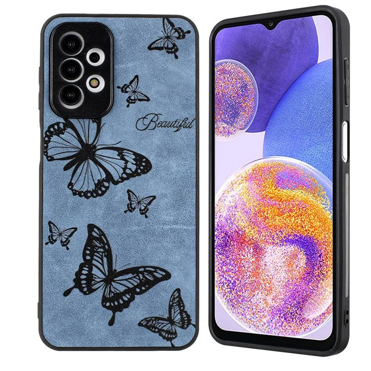 For Samsung Galaxy A23 5G (Global Version) / A23 4G Slim Case Pattern Print PU+PC+TPU Phone Cover