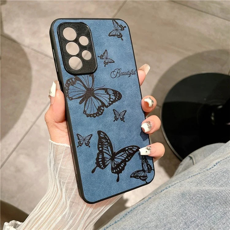 For Samsung Galaxy A23 5G (Global Version) / A23 4G Slim Case Pattern Print PU+PC+TPU Phone Cover