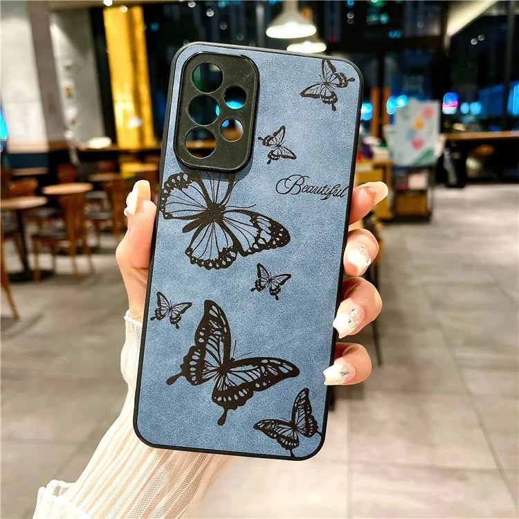 For Samsung Galaxy A23 5G (Global Version) / A23 4G Slim Case Pattern Print PU+PC+TPU Phone Cover